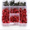 CGJCXGV Motorcycle Bolts Kit Complete Full Fairing Bolts Kit for Yamaha YZF R15 R25 R125 R1 600R R1M R1S YZF600R LS Fairing Screws Nuts Steel 177PCS view 2