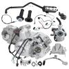 Complete 140cc 4-Stroke Semi-Auto Engine Motor Kit with Top Electric Starter 3-Speed with Reverse for Go Kart ATV Quad Buggy Tricycle Taotao Coolster Kazuma Roketa ATC70 TRX90 Upgrade 70-125cc view 1