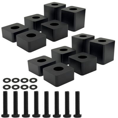 Front Seat Spacer Lift Kit Driver & Passenger Seat Spacer Lift Recline Kit Aluminum Adjust 4/5" - 2.5" Compatible with Ford F150 2015+; F250/F350/F450 Super Duty 2017+