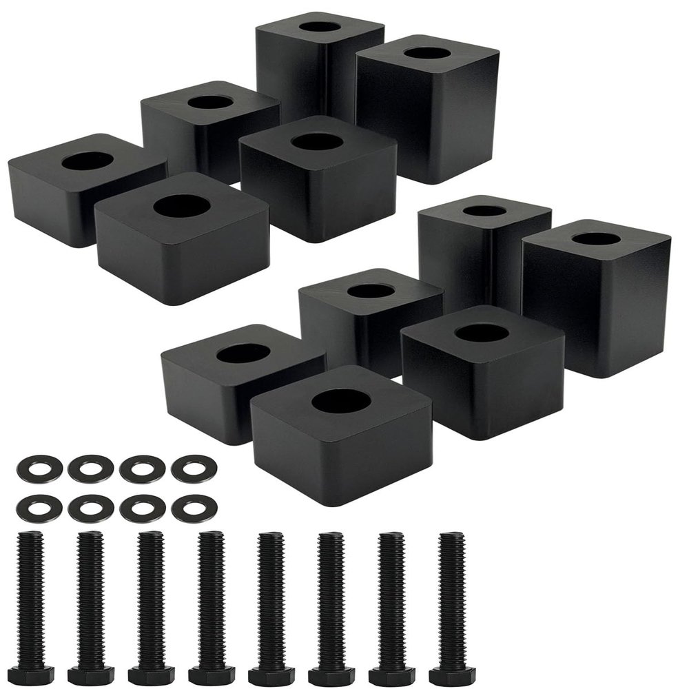 Front Seat Spacer Lift Kit Driver & Passenger Seat Spacer Lift Recline Kit Aluminum Adjust 4/5" - 2.5" Compatible with Ford F150 2015+; F250/F350/F450 Super Duty 2017+