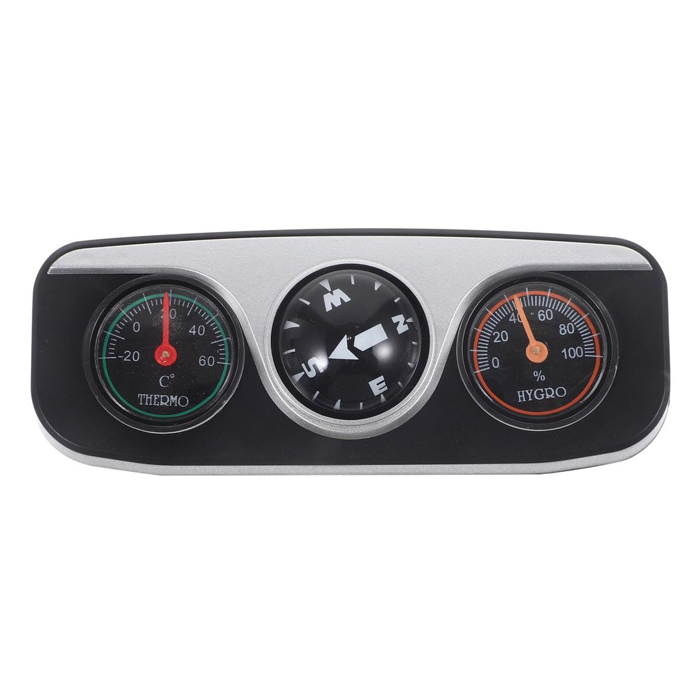UPKOCH Car Dashboard Compass with Thermometer and Hygrometer, Small Multifunctional Vehicle Ornament for Accurate Direction and Climate Monitoring