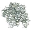 Bonsicoky 50Pcs 6mm Spring Band Type Action Hose Clamp, Silver Manganese Steel Spring Clip Pipe, for Fuel Line Silicone Hose Line Water Pipe view 1