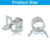 Bonsicoky 50Pcs 6mm Spring Band Type Action Hose Clamp, Silver Manganese Steel Spring Clip Pipe, for Fuel Line Silicone Hose Line Water Pipe view 3