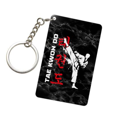 Kangweida Tae Kwon Do 23 Inch Rectangular Keychain Custom Design Durable Fashionable