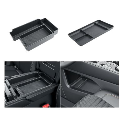 BIBIBO 2Pack for 2026 Pathfinder Center Console Organizer 2026 Nissan Pathfinder Console Armrest Insert Tray +Under Central Organizer Tray 2026 Nissan Pathfinder Accessories