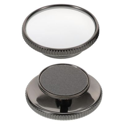 MAGICLULU 2pcs Automotive Blind Spot Mirrors with Self-adhesive Back, Carbon Black Side View Rear Auxiliary Mirrors for Car Safety and Reversing Assistance