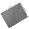MUELODSIC Super Absorbent Car Drying Towel, Dual-Layer Suede Coral Fleece Cloth 30x40cm, Lint-Free Car Wash Towel for Auto Detailing and Waxing, Gray view 2