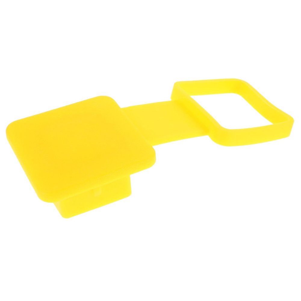 UPKOCH Trailer Hitch Rubber Cover Square Tube Plug Protector for Recreational Vehicle Camper Trailer Towing Accessories Yellow Dustproof Cap