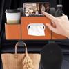 3-in-1 Backseat Car Organizer - Keep Your Ride Clean Organized, Multifunctional Car Organizer and Storage Box with 2 Cup Holder & Hook, Car Back Seat Organizer for Phone/Snack/Drink/Handbag (White) view 2