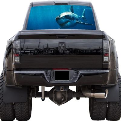 P54 Shark Back Window Decals for Trucks - Vinyl Wrap Decal for Vehicles