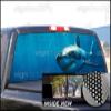 P54 Shark Back Window Decals for Trucks - Vinyl Wrap Decal for Vehicles view 3