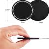 2PCS Bling Car Cup Coaster, 2.75 Inch Auto Cup Holder Insert Coasters Silicone Anti-Slip Crystal Rhinestone Drink Mat, Universal Vehicle Interior Accessories for Women Girls (Black) view 2