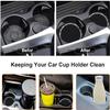 2PCS Bling Car Cup Coaster, 2.75 Inch Auto Cup Holder Insert Coasters Silicone Anti-Slip Crystal Rhinestone Drink Mat, Universal Vehicle Interior Accessories for Women Girls (Black) view 3