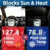 CHOEGIG Windshield Sun Shade for Jeep Wrangler TJ LJ JK JL JLU & Gladiator JT, Reflective Front Window Sun Visor Blocks UV Foldable Sunshade, Gladiator Wrangler Rubicon Sahara Accessories(Funny Bear) view 2