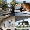 2Pack Heartbeat Line Car Mirror Decal, Cute Rear View Mirror Sticker,Funny Waterproof Vinyl Decals for Auto,Laptop,Bathroom Mirror,Heartbeat Line Car Accessories Gifts for Women Men view 3