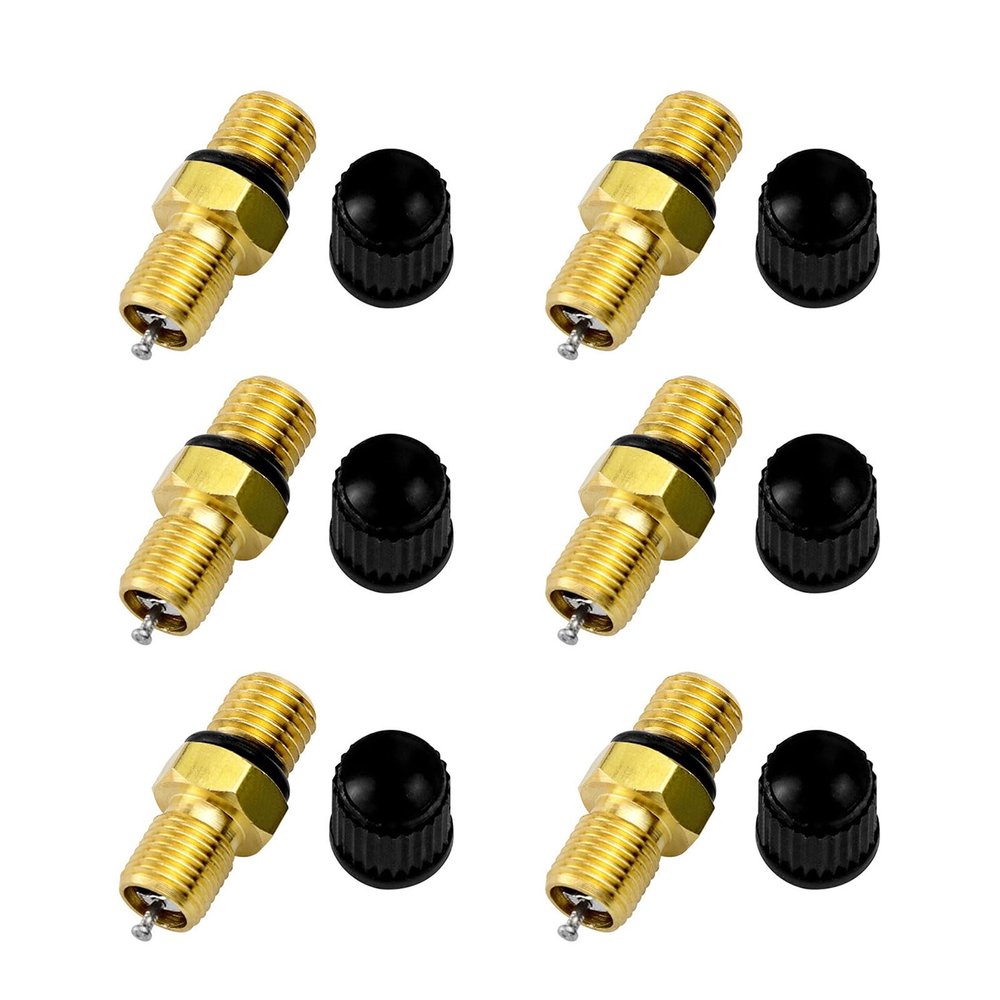 Labetue Friendly Brass Valves Stem M8x1 Thread General Compatibility Easy Tire Pressure Management for Tire Systems