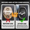 4PCS Door Latch Lock Cover for Tesla Semi 2022-2025 Silicone Door Latch Guard Protects Protector Vehicle Doors Locks Guard Car Interior Accessories,Black view 2