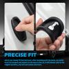 4PCS Door Latch Lock Cover for Tesla Semi 2022-2025 Silicone Door Latch Guard Protects Protector Vehicle Doors Locks Guard Car Interior Accessories,Black view 4
