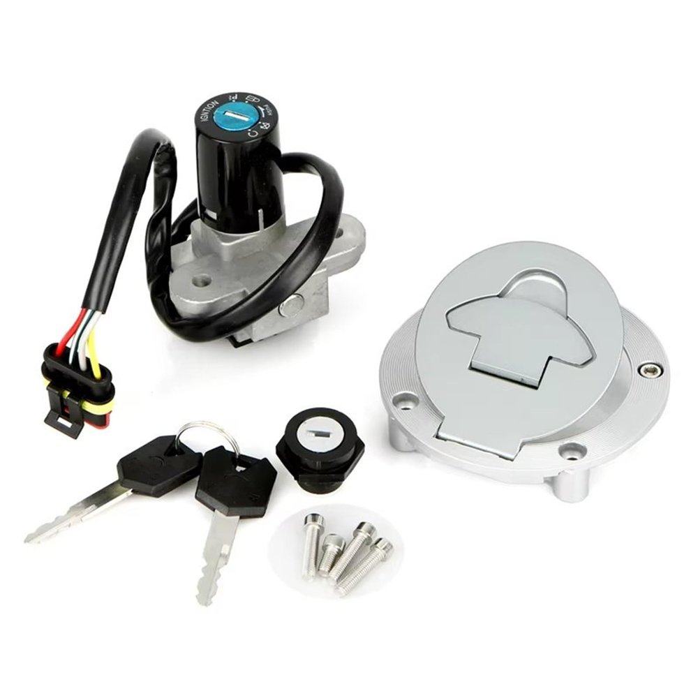 Motorcycle Ignition Key Compatible with Mv for Agusta for F4 312rr 1078 2008 2009 for F4 750 Ago 2004 Motorcycle Accessories Ignition Switch Gas Cap Lock Key Set