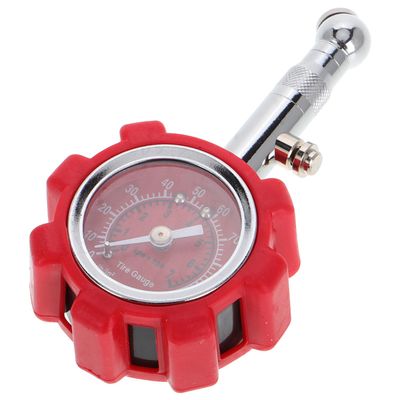Sosoport High Precision Digital Tire Pressure Gauge Metal Auto Tire Pressure Tool with Air Release for Cars and Trucks Red