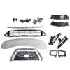 Wyrxalon Chrome Black Silver Front Upper Lower Grille & FogLight Cover & Skid Plate & Bracket 620726RA0A 62072-6RA0A Compatible with Nissan Rogue 2021 2022 2023 view 4