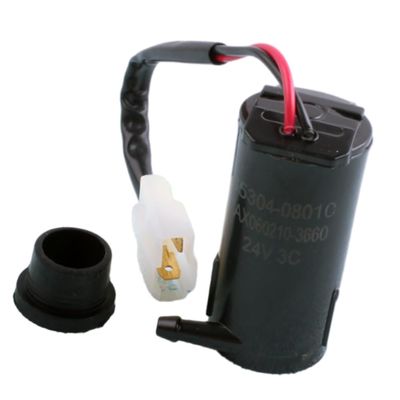 Riloer Windshield Washer Pump with Wire, Compatible with Most 24 V DC Van Trucks Equipped With Standard Windshield Washer Systems, 2 Pins, 1 pc