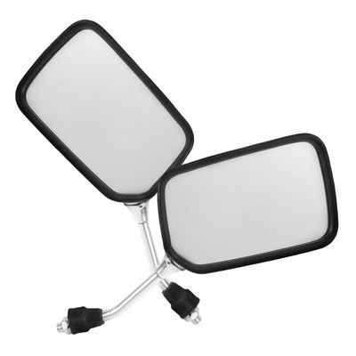 GANAZONO Motorcycle Rear View Mirrors 10mm Convex Bar End Side Mirrors Universal Fit for Scooter and Bike Handlebar Accessories