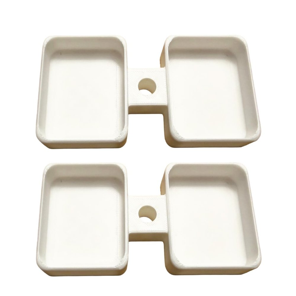 Car Sauce Holder Cup Adapter for Dipping Sauces in Vehicle Cup Holder, Straw-Secured Spill-Proof Design Portable Fast Food Accessory for On-the-Go Nuggets & Fries(2 Pack)