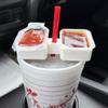 Car Sauce Holder Cup Adapter for Dipping Sauces in Vehicle Cup Holder, Straw-Secured Spill-Proof Design Portable Fast Food Accessory for On-the-Go Nuggets & Fries(2 Pack) view 4