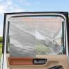 Car Window Shades, Boho Beach Waves Gray Gradient Double Layer Car Blackout Shades for Side Windows Privacy 1 PCS Summer Seaside Spray Magnetic Cars Window Covers with Suction Cup for Camping view 1