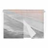 Car Window Shades, Boho Beach Waves Gray Gradient Double Layer Car Blackout Shades for Side Windows Privacy 1 PCS Summer Seaside Spray Magnetic Cars Window Covers with Suction Cup for Camping view 2