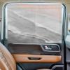 Car Window Shades, Boho Beach Waves Gray Gradient Double Layer Car Blackout Shades for Side Windows Privacy 1 PCS Summer Seaside Spray Magnetic Cars Window Covers with Suction Cup for Camping view 3