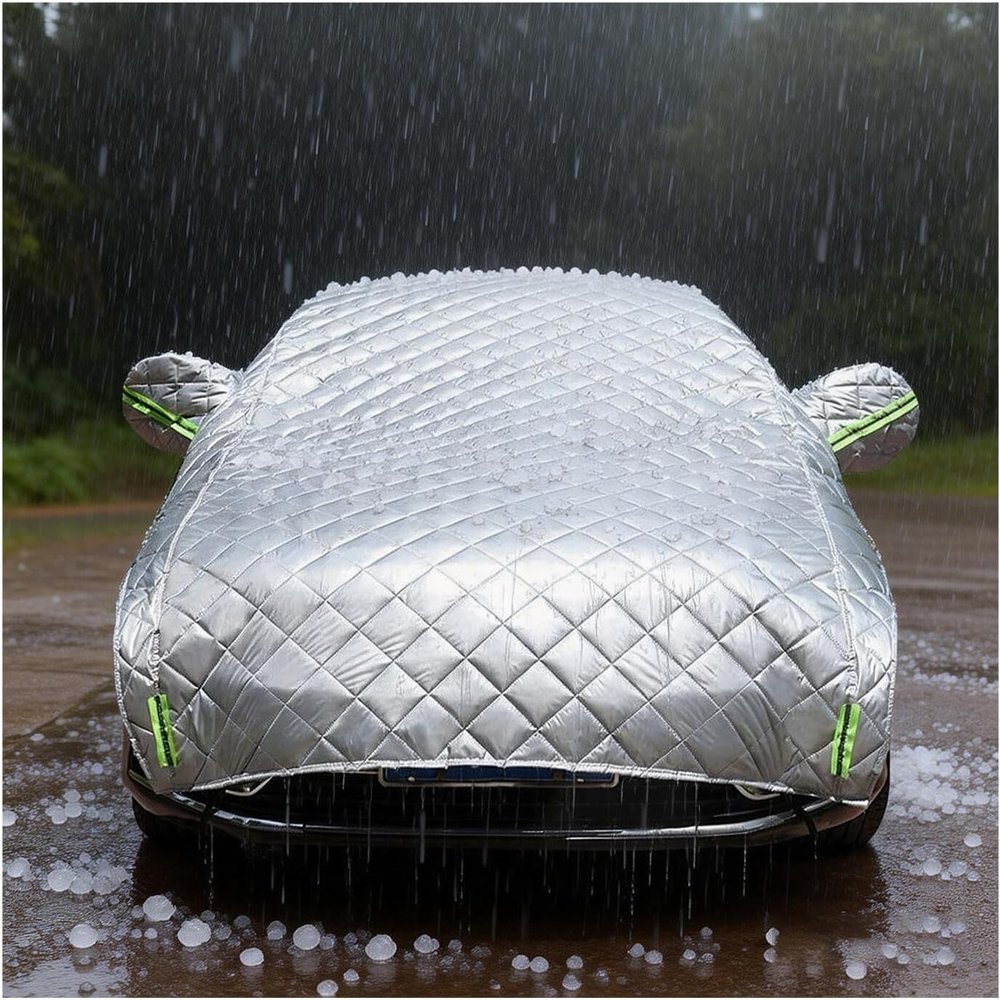 Hail Protector Car Cover Padded Blanket Custom Fit for Subaru Impreza Hatchback 1992-20265-Layer Heavy Duty Waterproof Protector with Reflective Strips