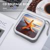 FekiLoot Starfish CD Case Portable DVD Case Holder Large Storage Disc Wallet Bag 40 Capacity Hard Plastic Disc Cases Storage Binder DVD Case Wallet for Car Home Travel view 4