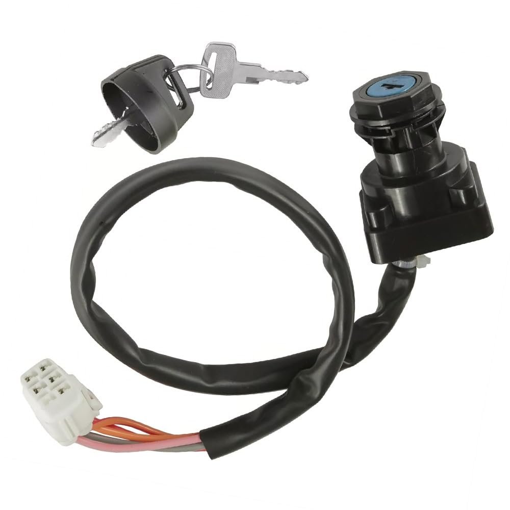 MACHSWON Ignition Key Switch, Replace 37110-31G00, 37110-31G01,3711031G01, Compatible with Suzuki Kingquad 750 Lta750x Lt-A750x 4x4 Axi 2008-2015, 4 Shift, 5 Pins, 1 Set