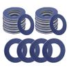Ywdiml 26PCS Car Oil Drain Plug Gasket, Aluminum Vehicle Engine Drain Plug Sealing Crush Washer Replaces 90430-12031, Automotive Oil Leak-Proof Seal Gasket, Compatible with T100 CT LC (Blue) view 1
