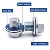 Ywdiml 26PCS Car Oil Drain Plug Gasket, Aluminum Vehicle Engine Drain Plug Sealing Crush Washer Replaces 90430-12031, Automotive Oil Leak-Proof Seal Gasket, Compatible with T100 CT LC (Blue) view 3