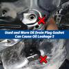 Ywdiml 26PCS Car Oil Drain Plug Gasket, Aluminum Vehicle Engine Drain Plug Sealing Crush Washer Replaces 90430-12031, Automotive Oil Leak-Proof Seal Gasket, Compatible with T100 CT LC (Blue) view 4