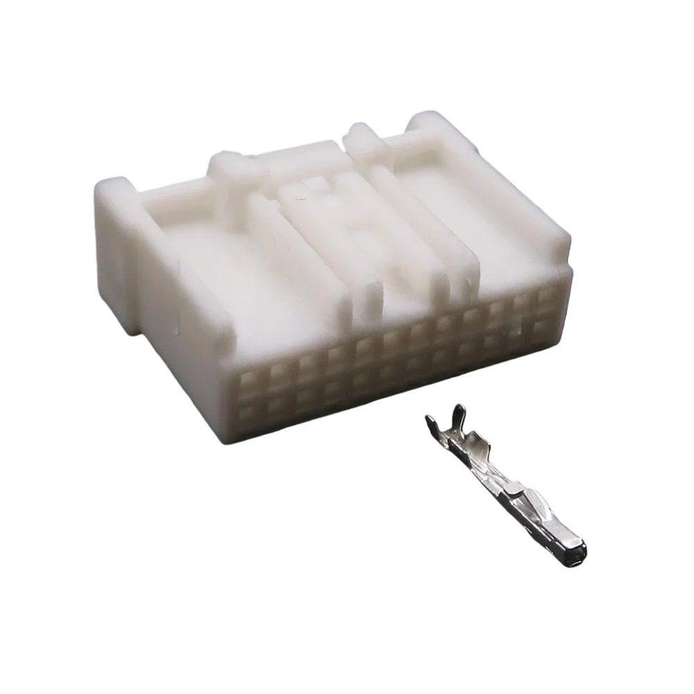 automotive wire connectors 1/5/10 Pcs 24 Pins 6098-4588 Automotive Plastic Housing Wiring Socket 6098-4594 Car maintenance(Female with Pin,1pcs)