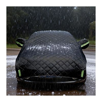 Hail Protector Car Cover Compatible with VW Caddy 5 2021-2024, Heavy Duty Half Car Cover, 4-Layer Thickened Cotton Protection x381a