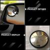Happyyami Adjustable 360 Rotating Auxiliary Rear View Blind Spot Mirror Small Wide-angle Car Auxiliary Mirror for Suvs and Trucks Rearview Safety view 3
