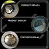 Happyyami Adjustable 360 Rotating Auxiliary Rear View Blind Spot Mirror Small Wide-angle Car Auxiliary Mirror for Suvs and Trucks Rearview Safety view 4