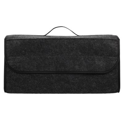 BRIGHTFUFU Car Trunk Storage Box Foldable Organizer Grey Collapsible Sundries Bag Vehicle Auto Trunk Storage Container for Suv Sedan Car Interior