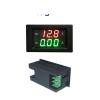 DC100V 300V 600V Digital Voltmeter Ammeter DC999mA 3A 5A 10A 20A Panel Amp Volt Current Meter Gauge Red Green LED Dual Display(Black Cover,20A,DC0-300V) view 1