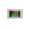 DC100V 300V 600V Digital Voltmeter Ammeter DC999mA 3A 5A 10A 20A Panel Amp Volt Current Meter Gauge Red Green LED Dual Display(Black Cover,20A,DC0-300V) view 3
