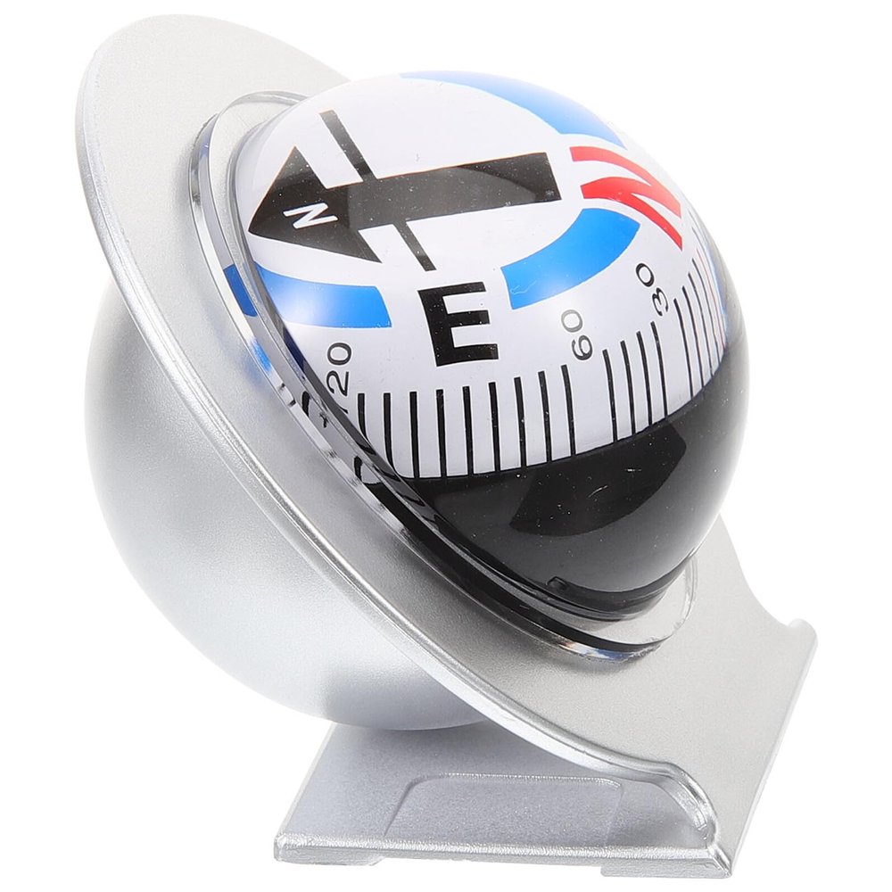 LIFKOME Car Dashboard Compass Ball Large Auto Compass for Vehicle and Boat Solar-Powered Direction Indicator Suitable for Camping and Outdoor Driving