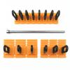 LUCKDANO Car Dent Repairing Puller Kit - Paintless Dent Removal Tool with Metal Rod - 3 Sizes Glue Pulling Tabs for Auto Body Hail Damage Repair view 2