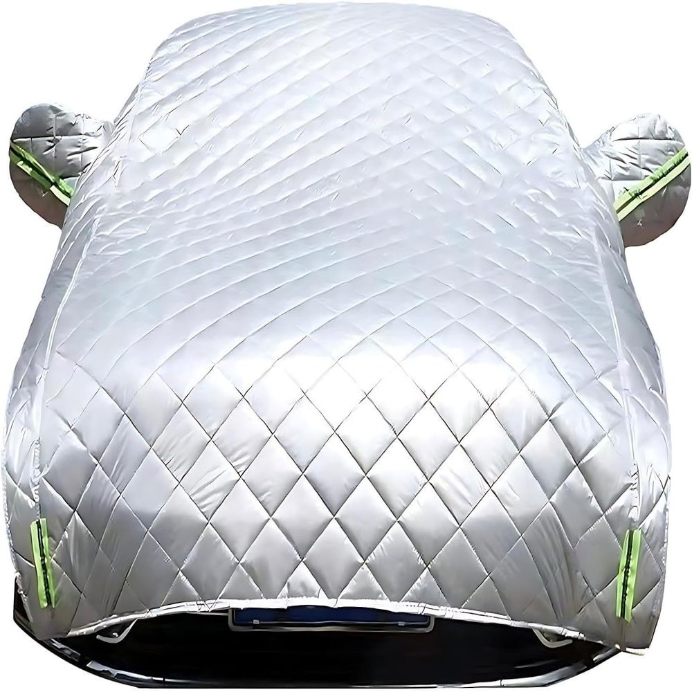 Hail Protector Car Cover Compatible with Honda Odyssey,Half Car Cover Top, Heavy Duty Waterproof Protector with Reflective Strips x1y