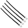 SWETRACE 4pcs Aluminum Alloy Bicycle Pedal Toe Straps Cycling Accessories Adjustable Foot Pedal Straps for Mountain Bikes and Stationary Cycling view 1