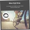 SWETRACE 4pcs Aluminum Alloy Bicycle Pedal Toe Straps Cycling Accessories Adjustable Foot Pedal Straps for Mountain Bikes and Stationary Cycling view 4